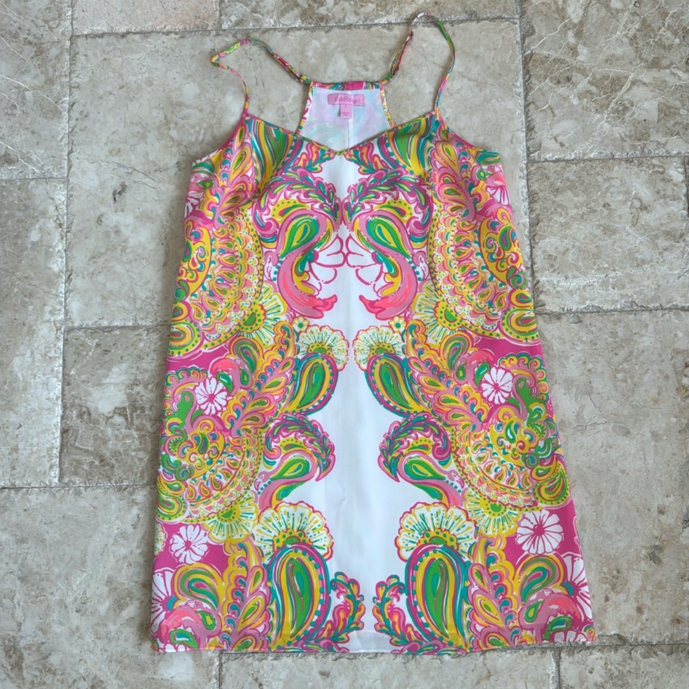 Lilly Pulitzer Spaghetti Strap Dress, Multi Color, Size Small